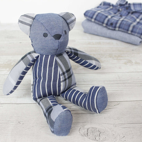 Memory keepsake bear - recycled from loved ones clothing / shirt - 2 Green Monkeys