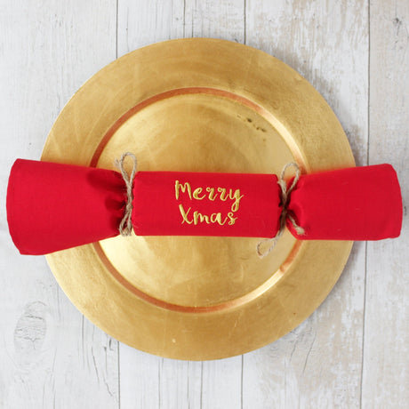 Personalised Plastic Free Christmas Cracker / Fabric Napkin (single) - 2 Green Monkeys